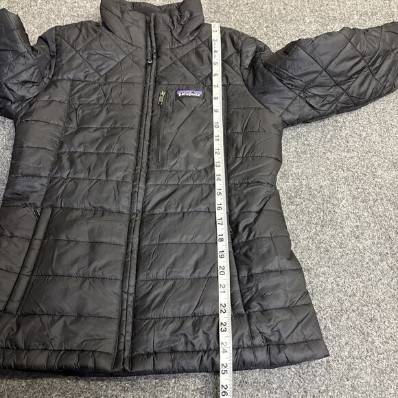 Patagonia Nano Puff Jacket Women’s Small Black Lightweight Insulated Puffer - Picture 4 of 10
